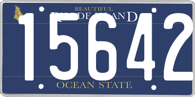 RI license plate 15642