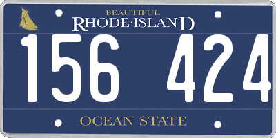 RI license plate 156424