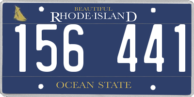 RI license plate 156441