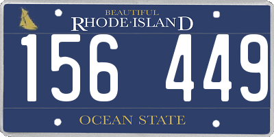 RI license plate 156449