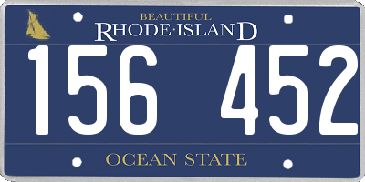 RI license plate 156452