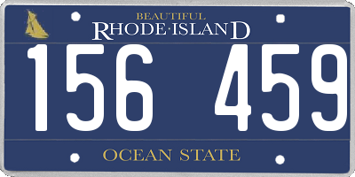RI license plate 156459