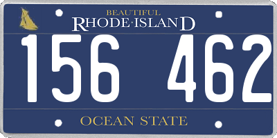 RI license plate 156462