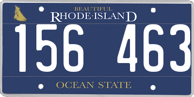 RI license plate 156463