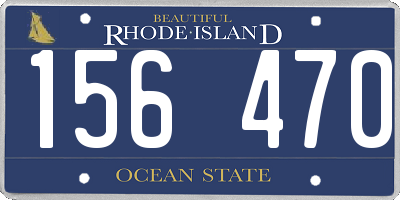 RI license plate 156470