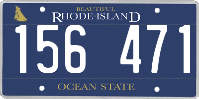 RI license plate 156471