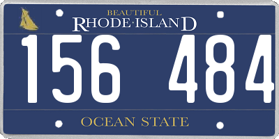 RI license plate 156484