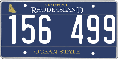 RI license plate 156499