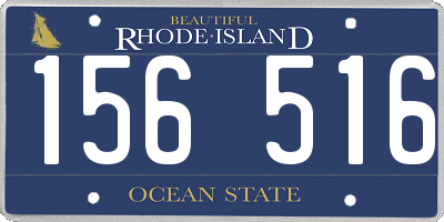 RI license plate 156516