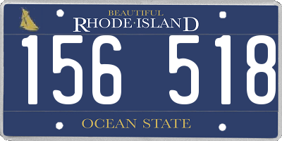 RI license plate 156518
