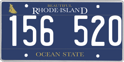 RI license plate 156520