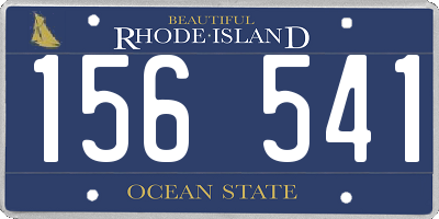 RI license plate 156541