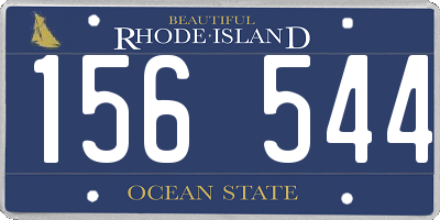 RI license plate 156544