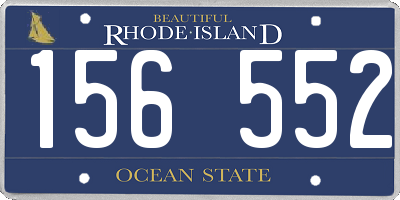 RI license plate 156552