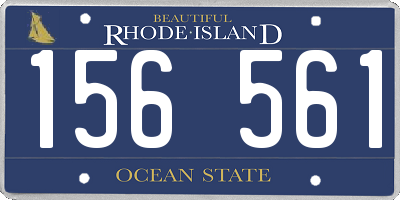 RI license plate 156561