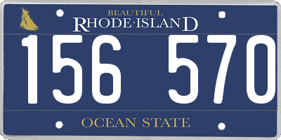 RI license plate 156570