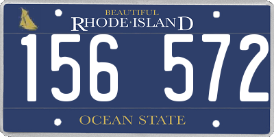 RI license plate 156572
