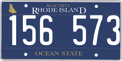 RI license plate 156573