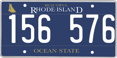 RI license plate 156576