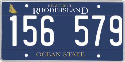 RI license plate 156579