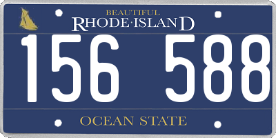 RI license plate 156588