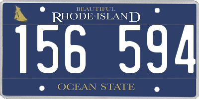 RI license plate 156594
