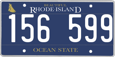 RI license plate 156599