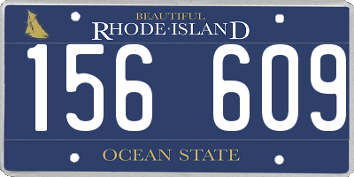 RI license plate 156609