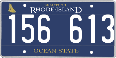 RI license plate 156613
