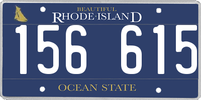 RI license plate 156615