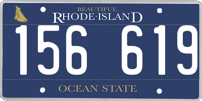 RI license plate 156619