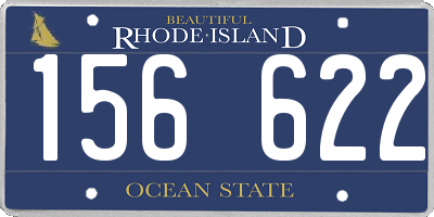 RI license plate 156622