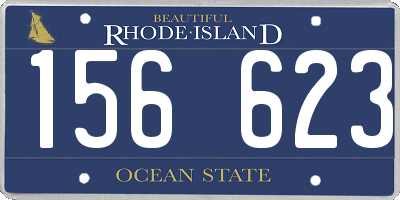 RI license plate 156623