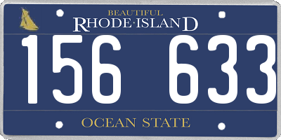 RI license plate 156633