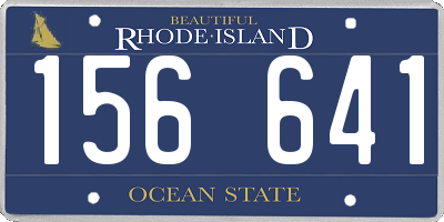 RI license plate 156641
