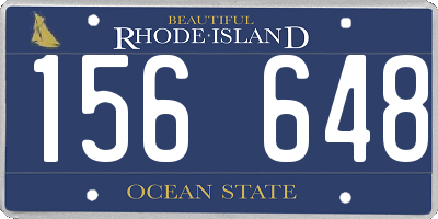 RI license plate 156648