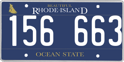 RI license plate 156663