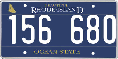 RI license plate 156680