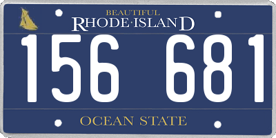 RI license plate 156681