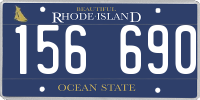 RI license plate 156690