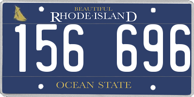 RI license plate 156696