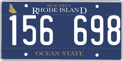 RI license plate 156698
