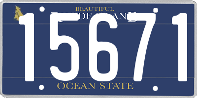 RI license plate 15671
