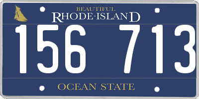 RI license plate 156713