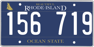 RI license plate 156719