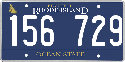 RI license plate 156729