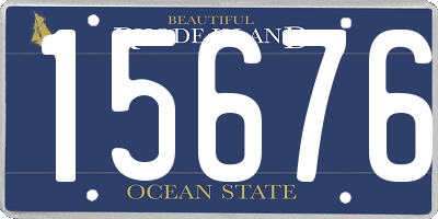 RI license plate 15676