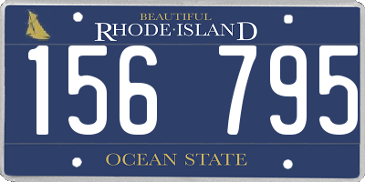 RI license plate 156795