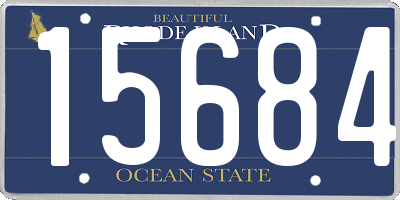 RI license plate 15684
