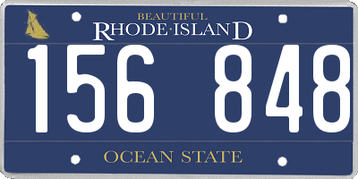 RI license plate 156848